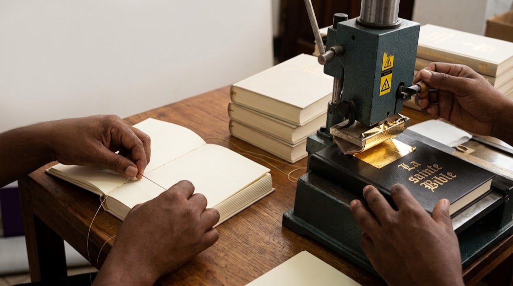 Rayonnage de livres de la Librairie Antso